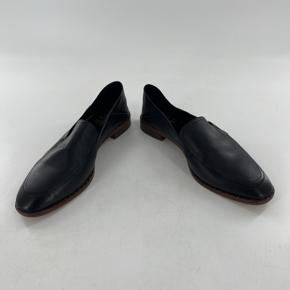 Vince Camuto Leather Womens Flat Shoe VC-Cretinian 8.5 Black Souffle Lux 39.5 - Picture 13 of 16